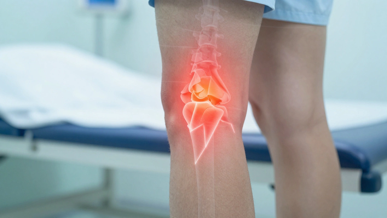 Anatomical visualization of sharp hip pain and radiating nerve pain in a clinical setting