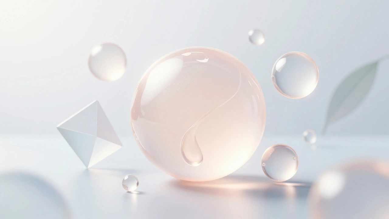Abstract illustration of skin barrier repair and hydration