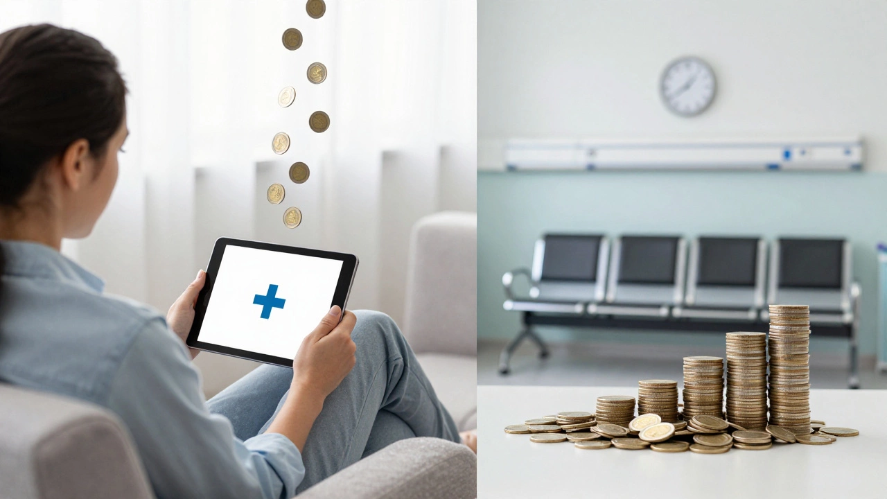 Comparison of low-cost home telehealth versus expensive in-person hospital visit